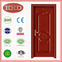 K1383 de aço porta de madeira Interior de urucum com certificado do CE da China de Yongkang